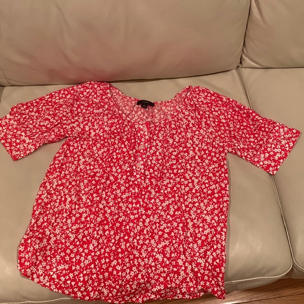 Jcrew red top